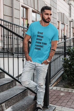 Rorrom WoW Blue T-shirt - Aim for Greatness