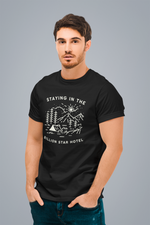 Rorrom Explore Black T-shirt - Billion Star Hotel