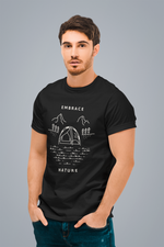 Rorrom Explore Black T-shirt - Embrace the Nature