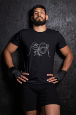 Rorrom Abstract Black T-shirt - Click Click
