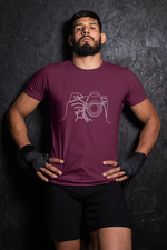 Rorrom Abstract Maroon T-shirt - Click Click