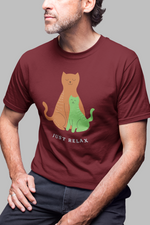 Rorrom Offbeat Maroon T-shirt - Just Relax