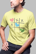 Rorrom Offbeat Yellow T-shirt - Tic Tac Toe
