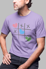 Rorrom Offbeat Lavender T-shirt - Tic Tac Toe