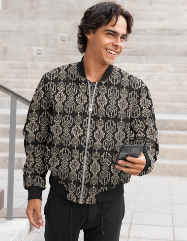 Rorrom High-Style Bomber Jacket - Black Mirage