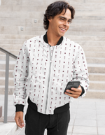 Rorrom High-Style Bomber Jacket - White Candor