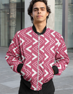 Rorrom High-Style Bomber Jacket - White Mosaic