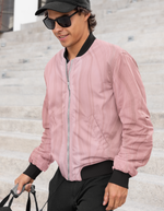 Rorrom High-Style Bomber Jacket - Pink Shadows