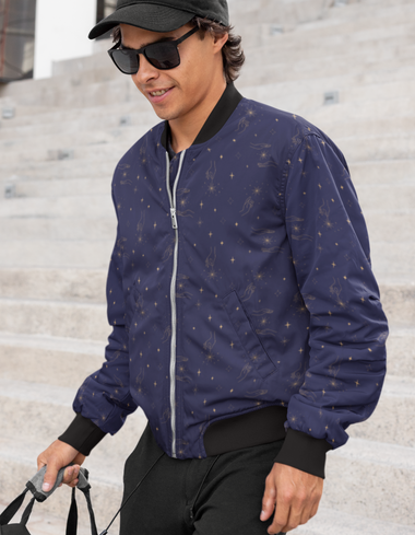 Rorrom High-Style Bomber Jacket - Purple Blast