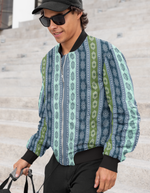 Rorrom High-Style Bomber Jacket - Vintage Blue